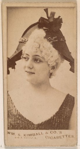 Miss Decroza, from the Actresses series (N203) issued by Wm. S. Kimball & Co.