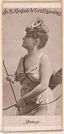 Miss Diana, from the Actresses series (N190) issued by Wm. S. Kimball & Co.