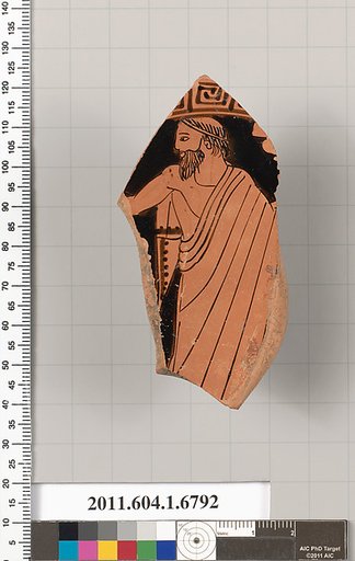 Terracotta fragment of a kylix (drinking cup)
