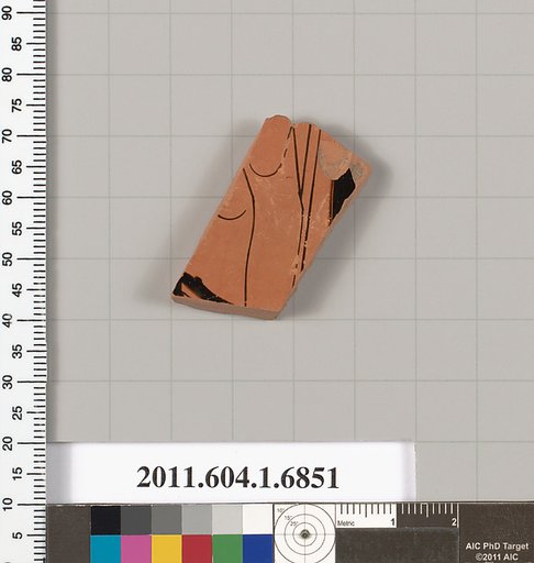 Terracotta fragment of a kylix (drinking cup)