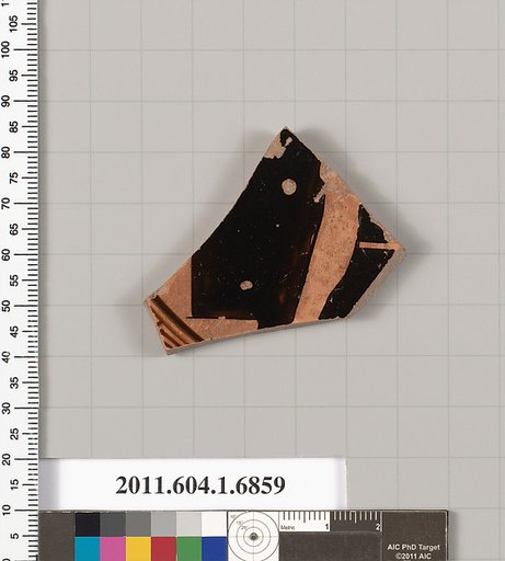 Terracotta fragment of a kylix (drinking cup)