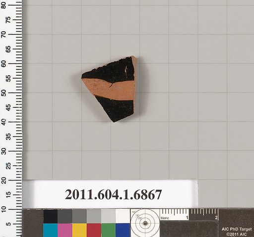 Terracotta fragment of a kylix (drinking cup)