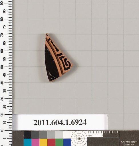 Terracotta fragment of a kylix (drinking cup)