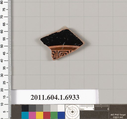 Terracotta fragment of a kylix (drinking cup)