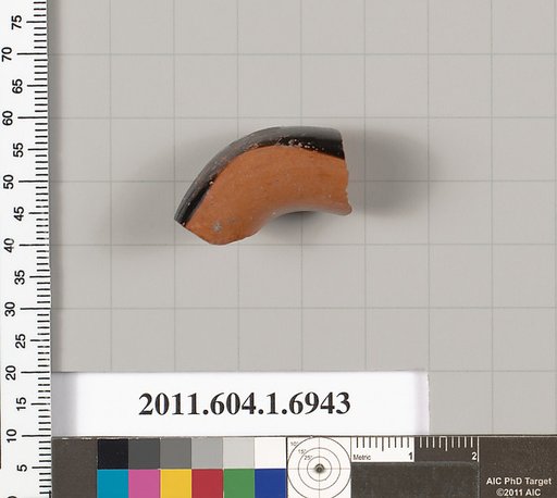 Terracotta fragment of a kylix (drinking cup)