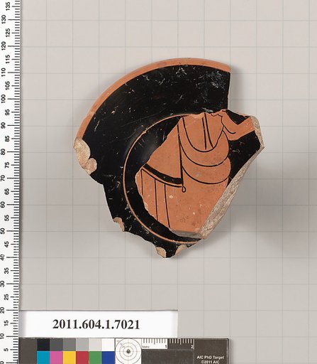 Terracotta fragment of a kylix (drinking cup)