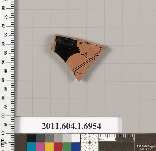 Terracotta fragment of a kylix (drinking cup)