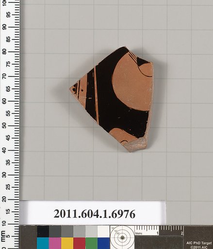 Terracotta fragment of a kylix (drinking cup)