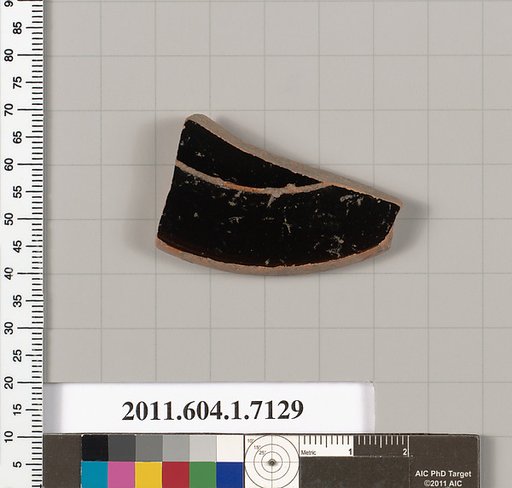 Terracotta fragment of a kylix (drinking cup)