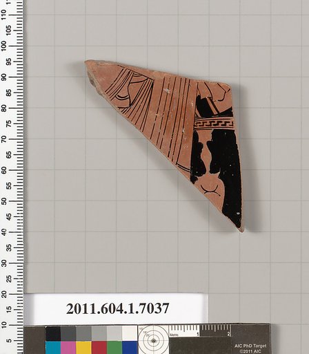 Terracotta fragment of a kylix (drinking cup)