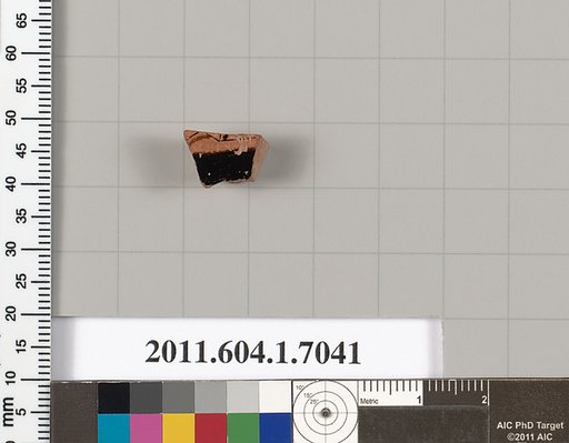 Terracotta fragment of a kylix (drinking cup)