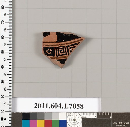 Terracotta fragment of a kylix (drinking cup)