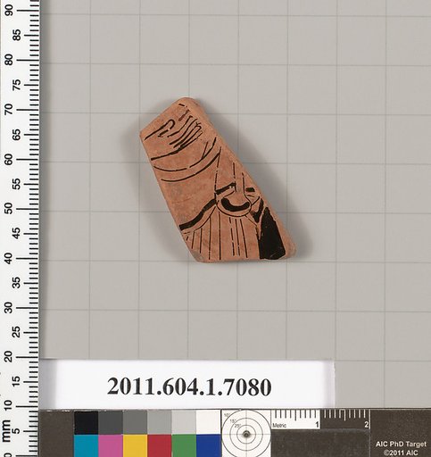 Terracotta fragment of a kylix (drinking cup)