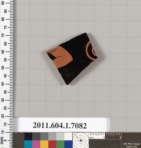 Terracotta fragment of a kylix (drinking cup)