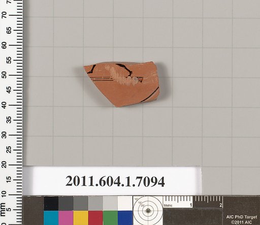 Terracotta fragment of a kylix (drinking cup)