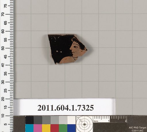 Terracotta rim fragment of a kylix (drinking cup)