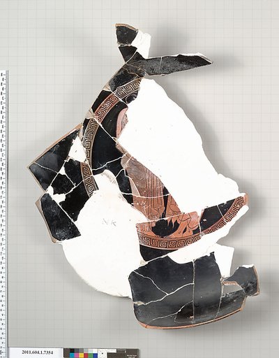 Terracotta fragment of a kylix (drinking cup)