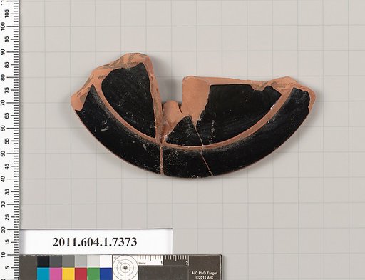 Terracotta fragment of a kylix (drinking cup)