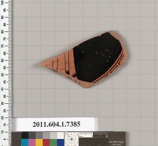 Terracotta fragment of a kylix (drinking cup)