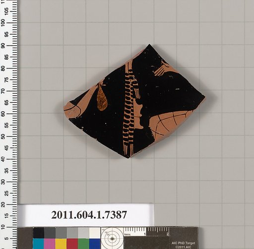 Terracotta fragment of a kylix (drinking cup)