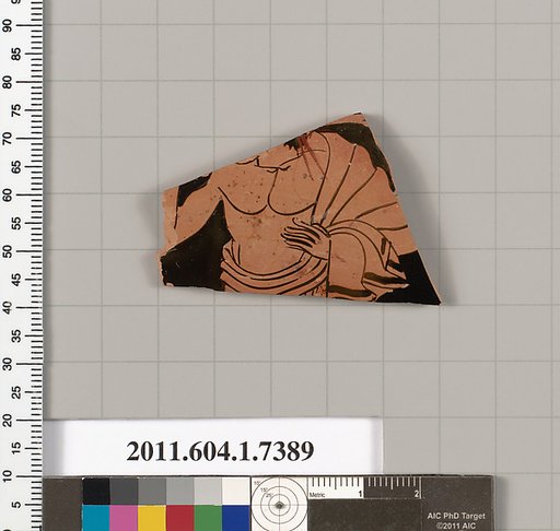 Terracotta fragment of a kylix (drinking cup)