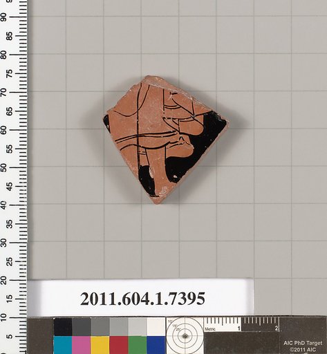 Terracotta fragment of a kylix (drinking cup)