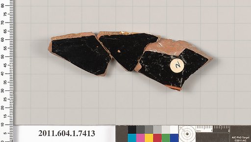 Terracotta fragment of a kylix (drinking cup)