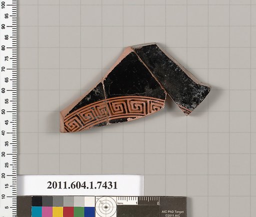 Terracotta fragment of a kylix (drinking cup)