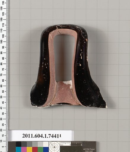 Terracotta fragment of a kylix (drinking cup)