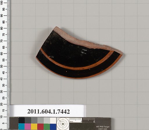 Terracotta fragment of a kylix (drinking cup)