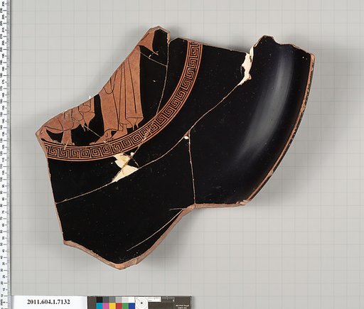 Terracotta fragment of a kylix (drinking cup)
