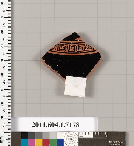 Terracotta fragment of a kylix (drinking cup)