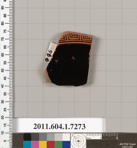 Terracotta fragment of a kylix (drinking cup)
