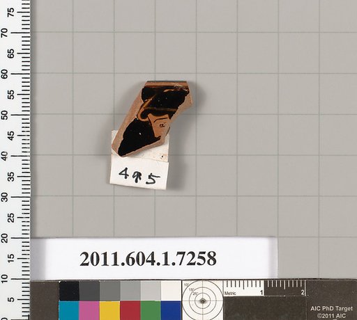 Terracotta rim fragment of a kylix (drinking cup)