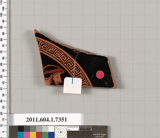 Terracotta fragment of a kylix (drinking cup)