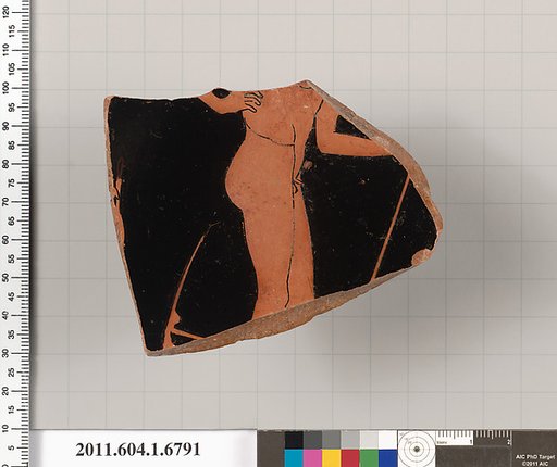 Terracotta fragment of a kylix (drinking cup)