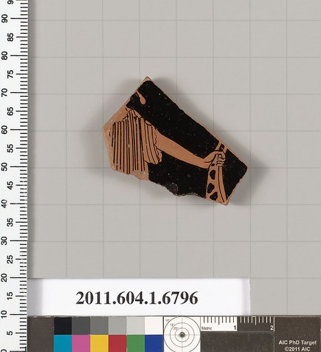 Terracotta fragment of a kylix (drinking cup)