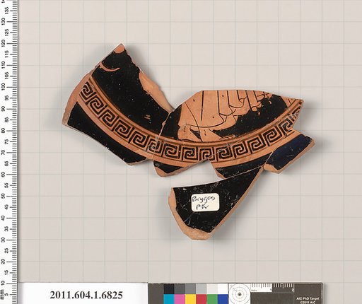 Terracotta fragment of a kylix (drinking cup)