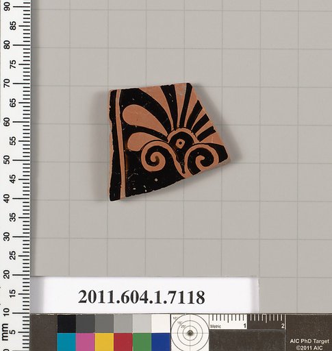 Terracotta fragment of a kylix (drinking cup)