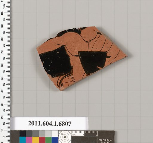 Terracotta fragment of a kylix (drinking cup)