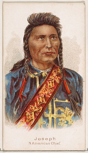 Joseph, North American Chief, from the Savage and Semi-Barbarous Chiefs and Rulers series (N189) issued by Wm. S. Kimball & Co.