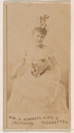 Miss Duremay, from the Actresses series (N203) issued by Wm. S. Kimball & Co.