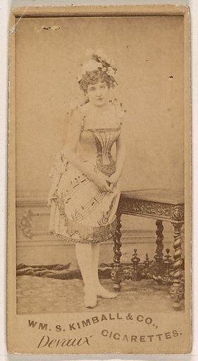 Miss Devaux, from the Actresses series (N203) issued by Wm. S. Kimball & Co.