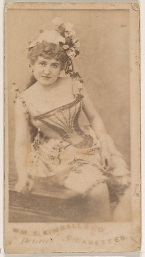 Miss Devaux, from the Actresses series (N203) issued by Wm. S. Kimball & Co.
