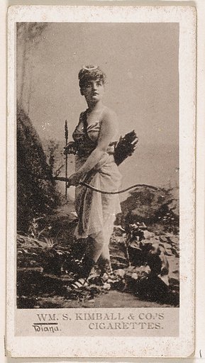 Diana, from the Actresses series (N203) issued by Wm. S. Kimball & Co.