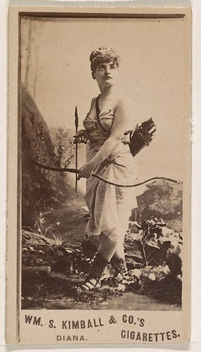 Diana, from the Actresses series (N203) issued by Wm. S. Kimball & Co.