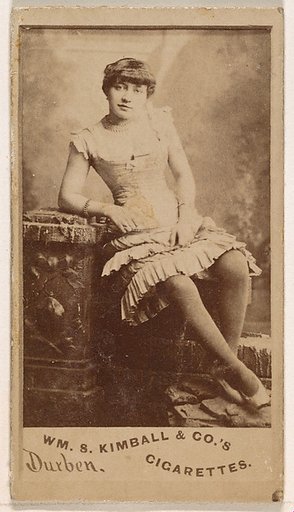 Miss Durben, from the Actresses series (N203) issued by Wm. S. Kimball & Co.