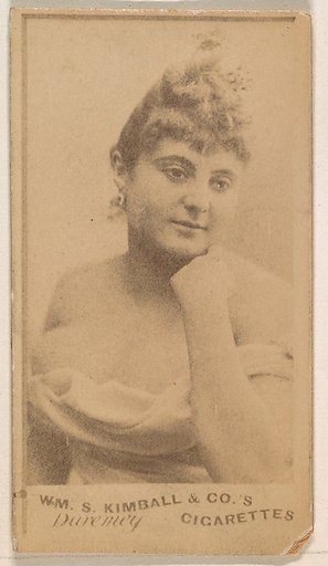 Miss Duremey, from the Actresses series (N203) issued by Wm. S. Kimball & Co.