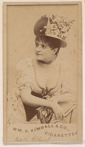 Mary Albert, from the Actresses series (N203) issued by Wm. S. Kimball & Co.