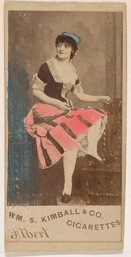 Miss Albert, from the Actresses series (N203) issued by Wm. S. Kimball & Co.